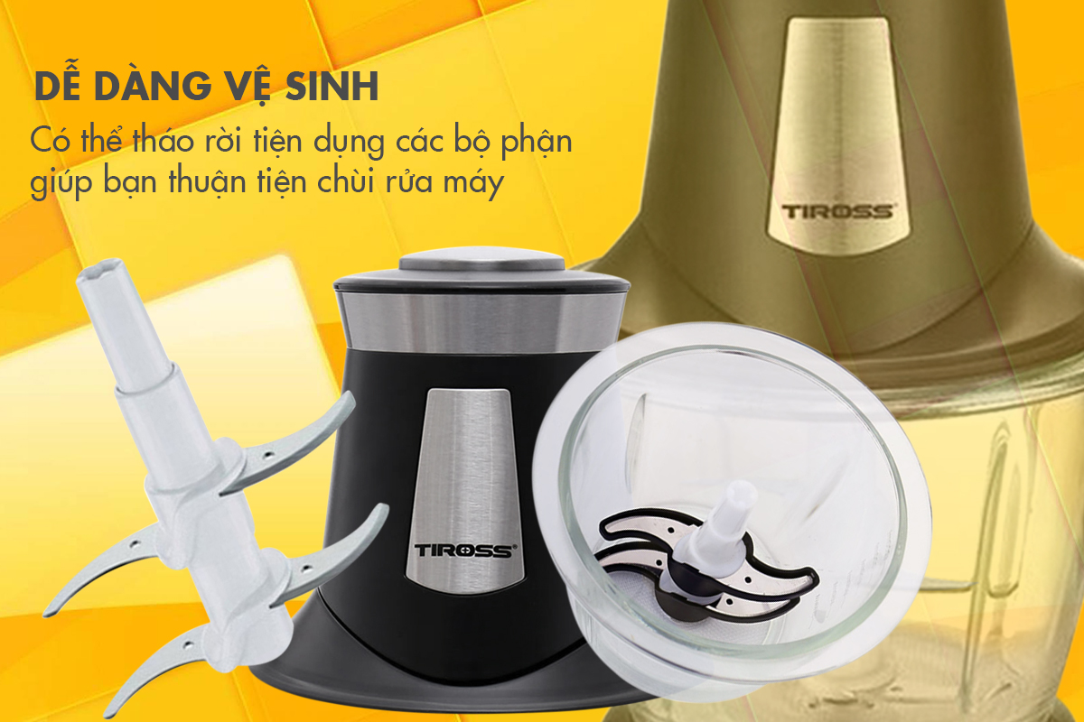 Máy Xay Thịt 2 Lưỡi Dao Kép Tiross TS5248 - 1.2L - Hàng Chính Hãng