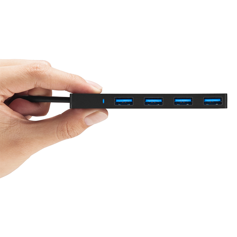 Hub USB 3.0 4 Cổng Anker Ultra Slim - A7516011 (Đen) - Hàng Chính Hãng