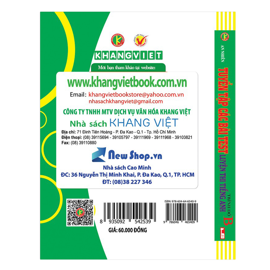 Tuyển Tập Các Bài TEST Luyện Thi Tiếng Anh Trình Độ B