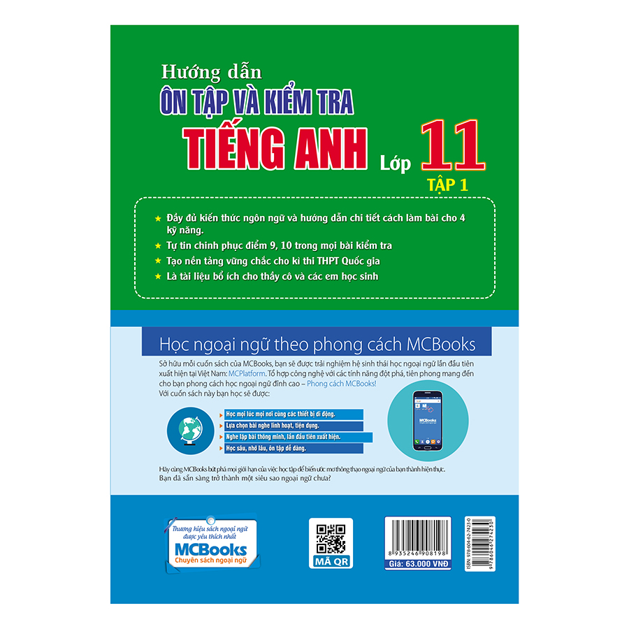 Hướng Dẫn Ôn Tập Và Kiểm Tra Tiếng Anh Lớp 11 - Tập 1