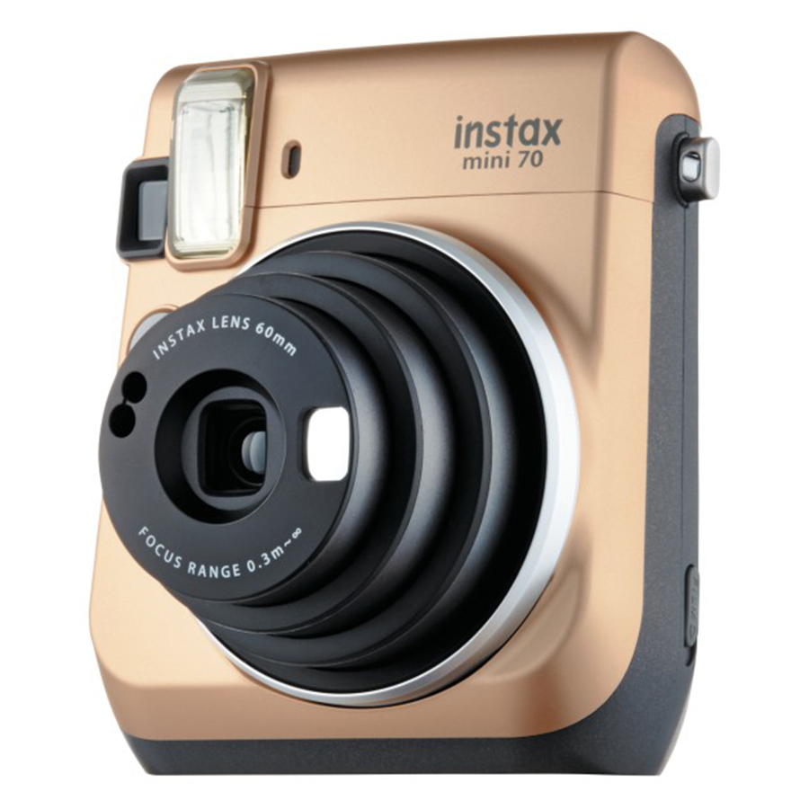 Máy Ảnh Selfie Lấy Liền Fujifilm Instax Mini 70 - Vàng Đồng - Hàng Chính Hãng