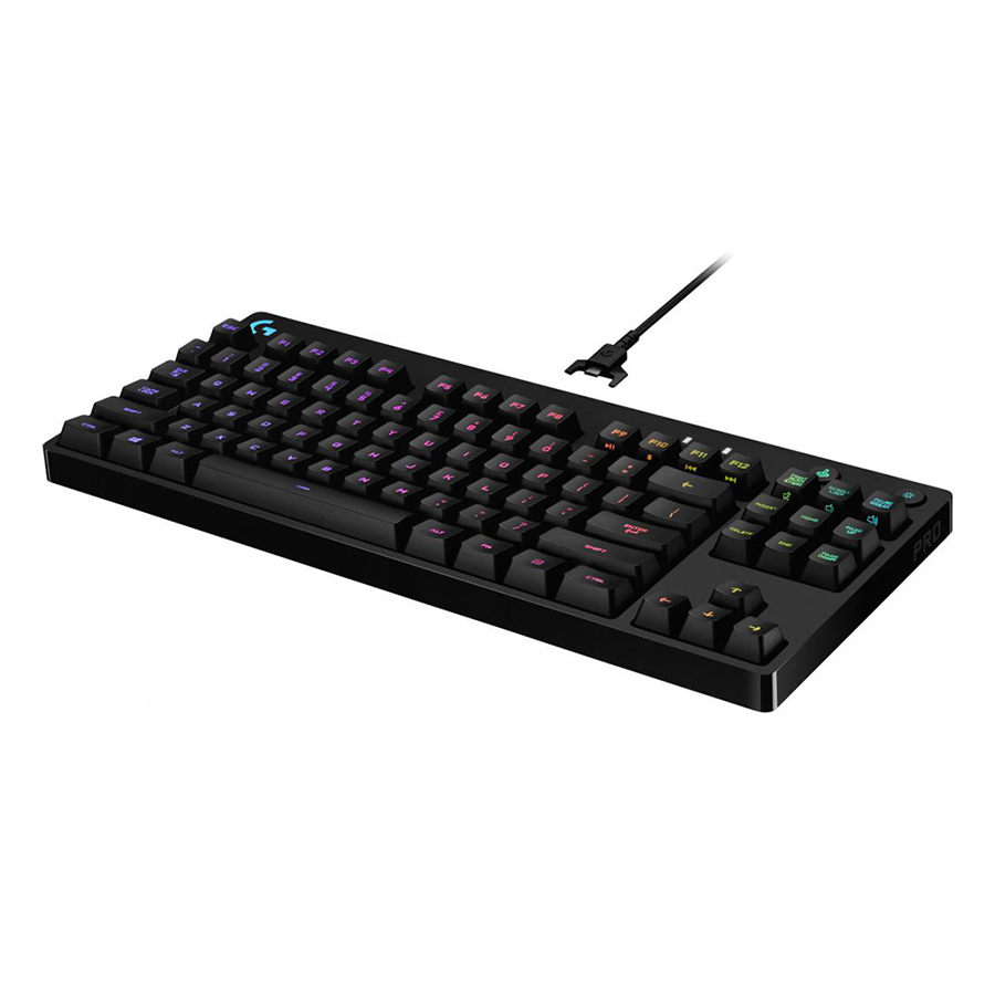 Bàn Phím Cơ Có Dây Logitech G Pro Gaming RGB Romer-G Switch Tenkeyless - Hàng Chính Hãng