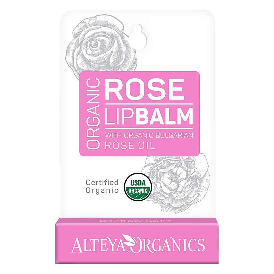 Son Dưỡng Môi Hoa Hồng Hữu Cơ Organic Rose Lip Balm Alteya Organics OLBR (5g)