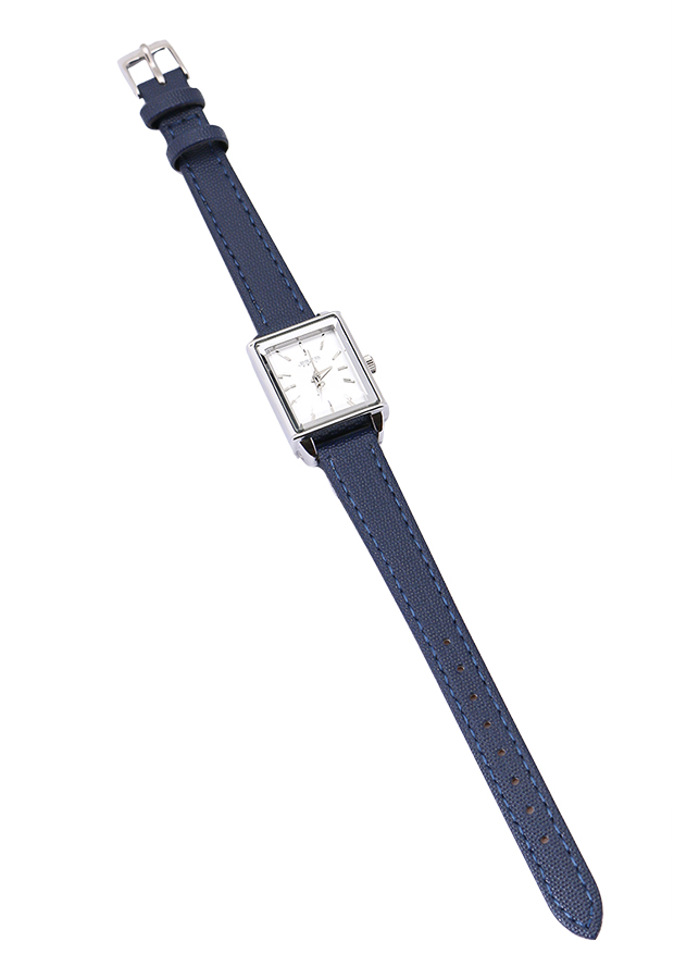 Đồng Hồ Nữ Dây Da Julius JA-787A (24 x 19 mm) - Xanh Navy