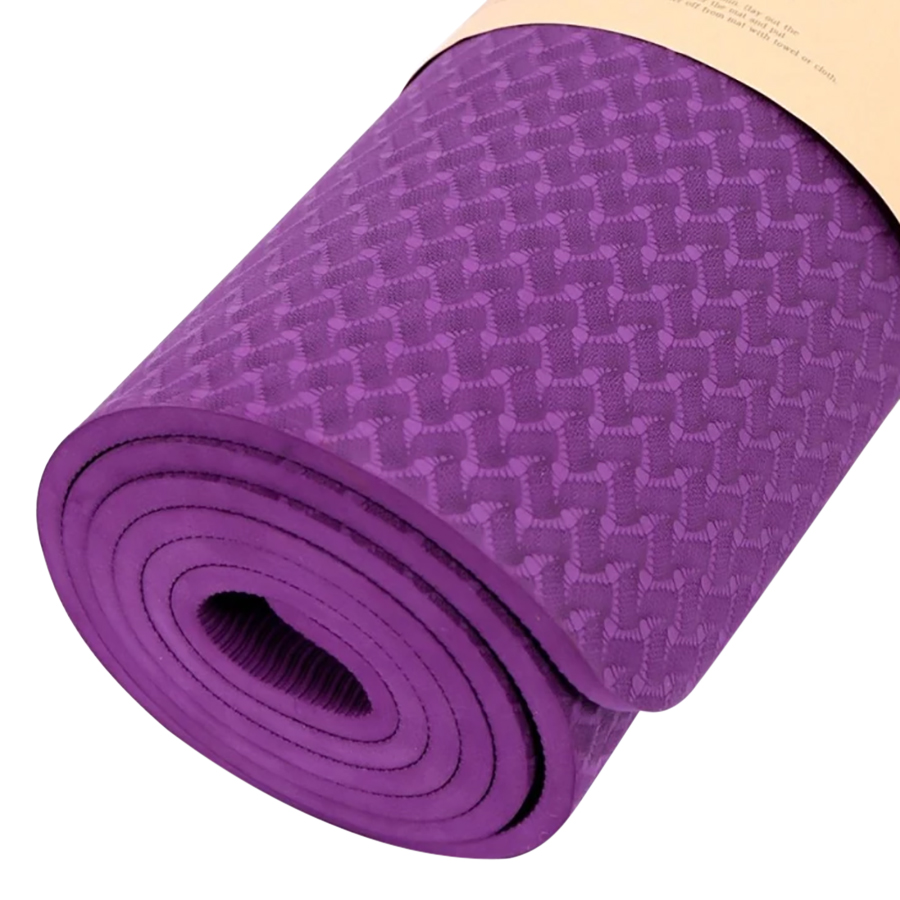 Thảm Tập Gym Và Yoga TPE 1 Lớp Zera 6MM1L (6mm) - Tím