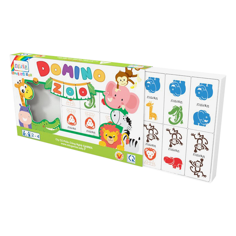 Đồ Chơi Gỗ Domino EDUGAMES Zoo GA614
