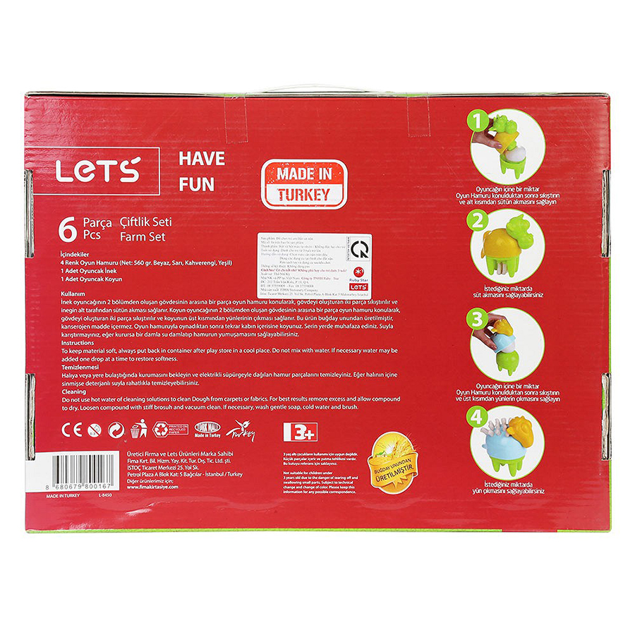 Bột nặn làm nông LET'S L-8450