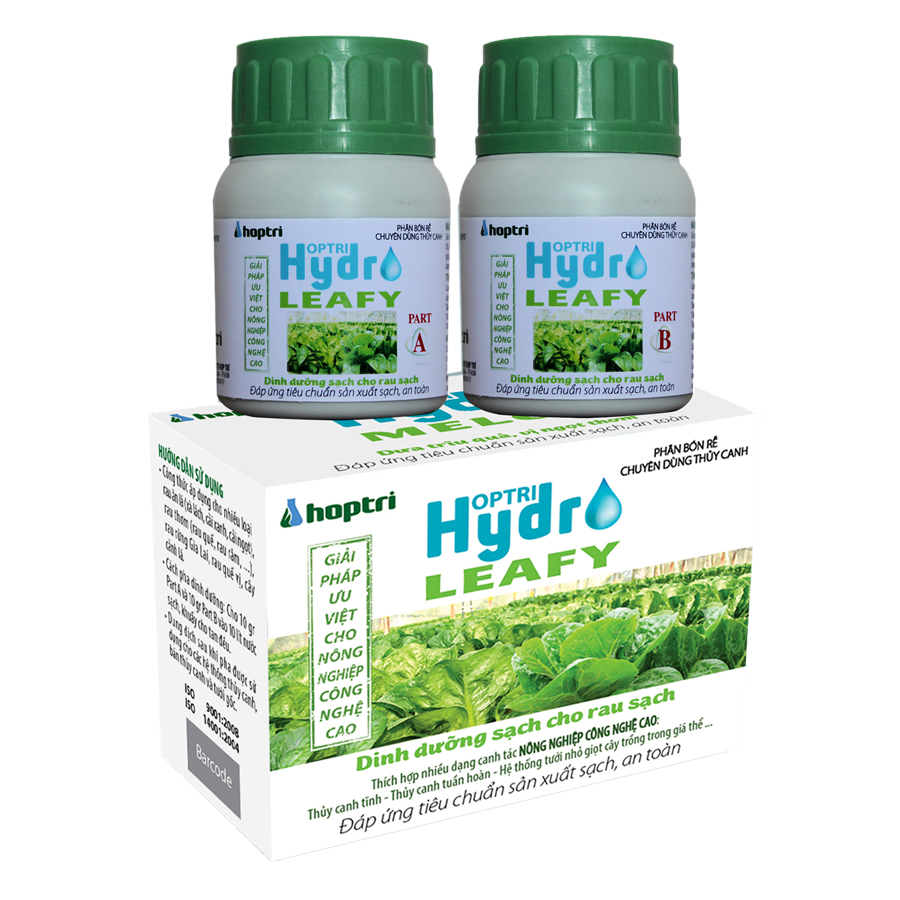 Chậu trồng thủy canh RAU ăn lá và dinh dưỡng Hydro Leafy 200g (6 rọ)