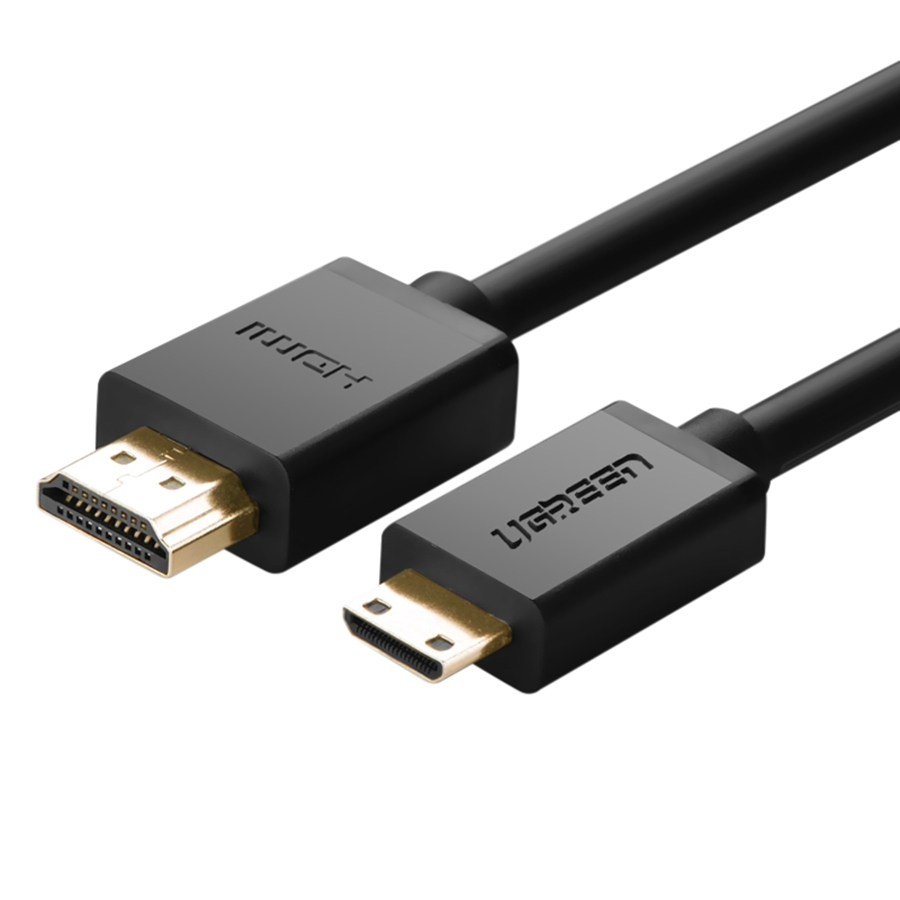 Cáp Mini HDMI To HDMI Ugreen HD108 10118 (3m) - Đen - Hàng Chính Hãng