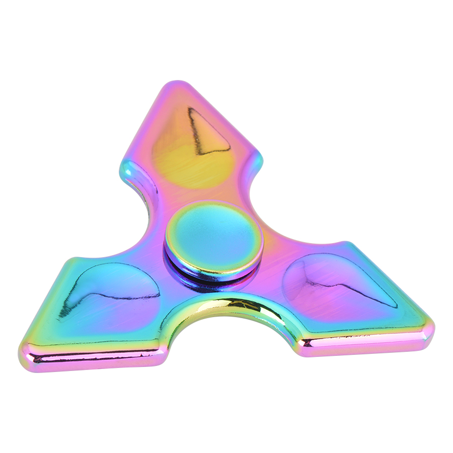 Con Quay 3 Cánh Nhọn 7 Màu - Rainbow Tri-wing Spinner CQ29