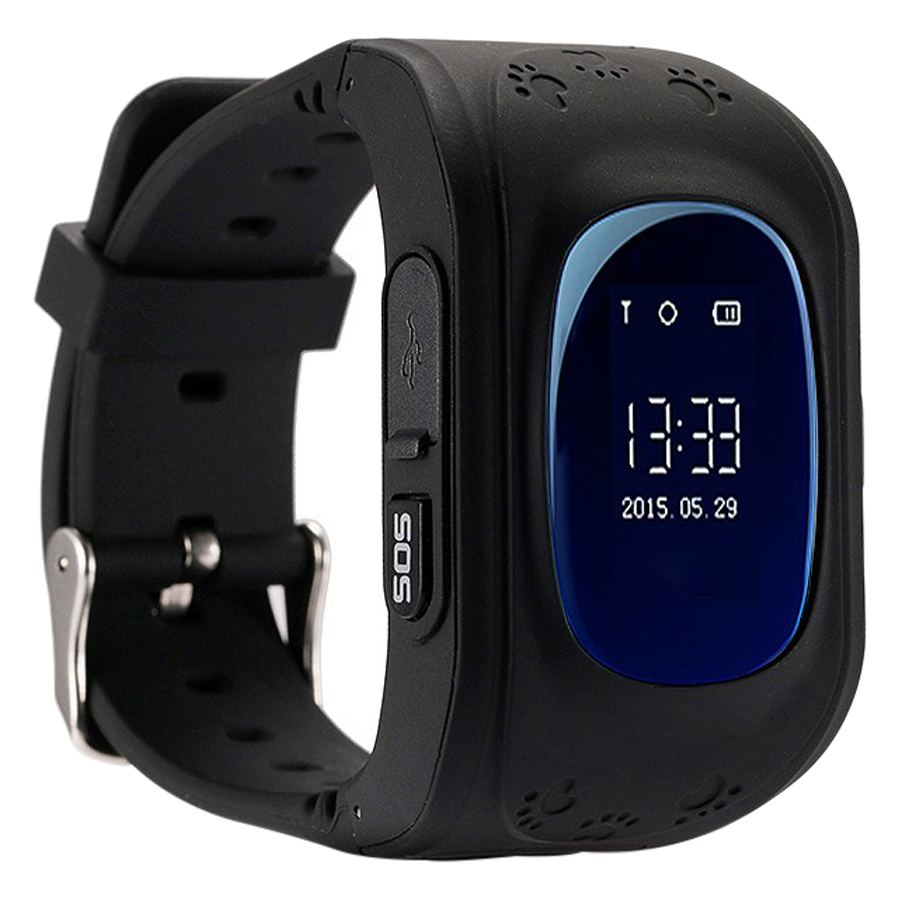 Đồng Hồ Thông Minh Định Vị GPS Mobiwatch Q50 - Đen - Hàng chính hãng