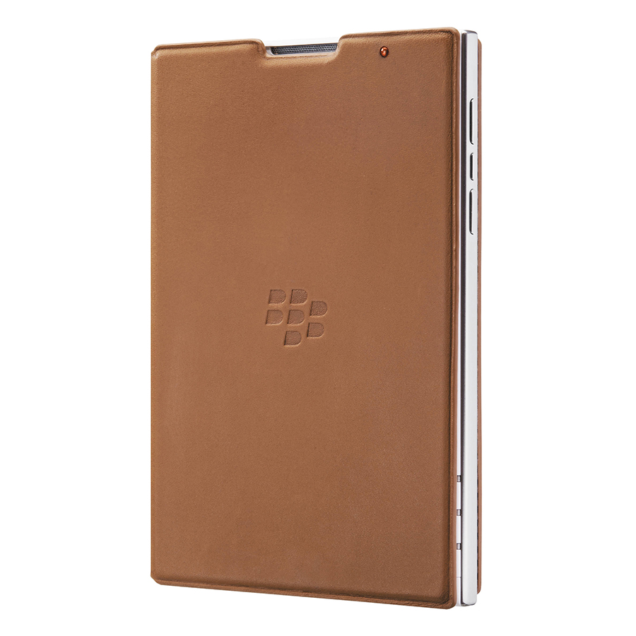 Bao Cầm Tay Gập Leather Flip Case Blackbery Passport - Nâu (Fullbox)
