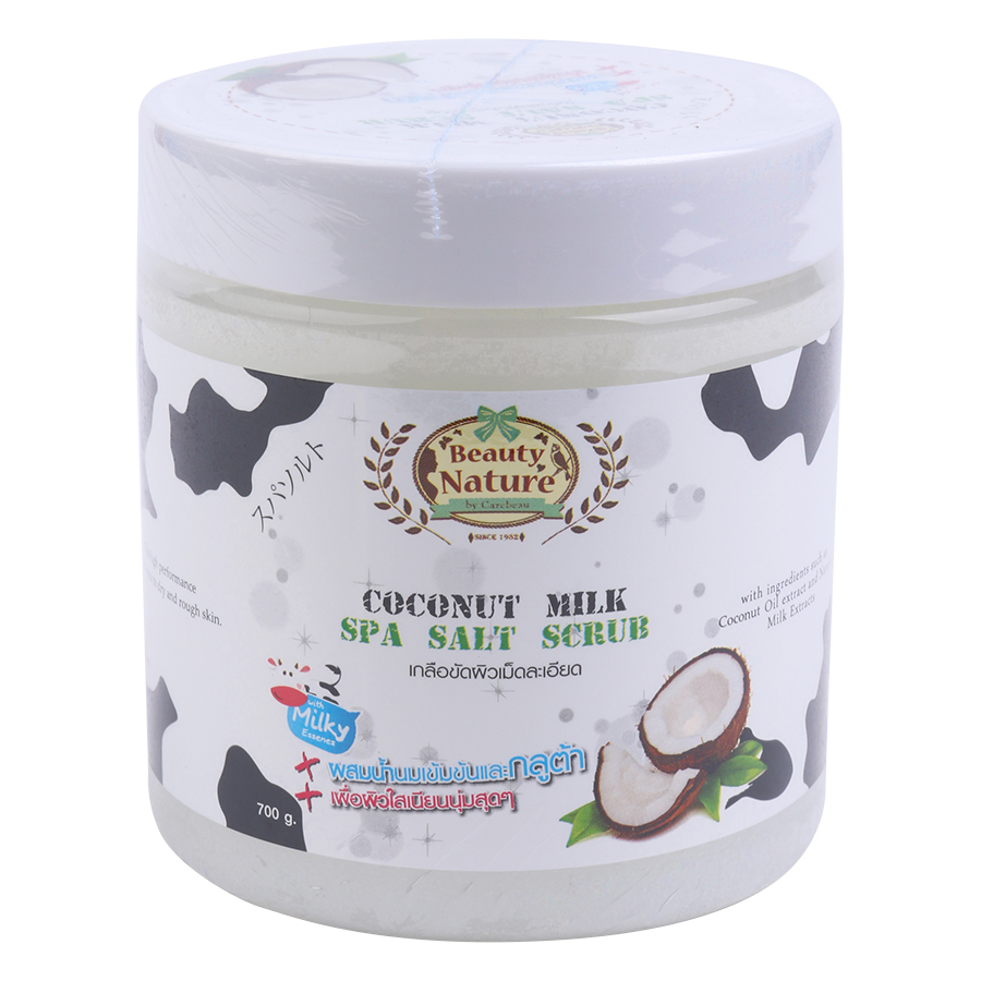 Muối Tắm Spa Sữa Dừa Beauty Nature Coconut Milk Spa Salt Scrub (700g)