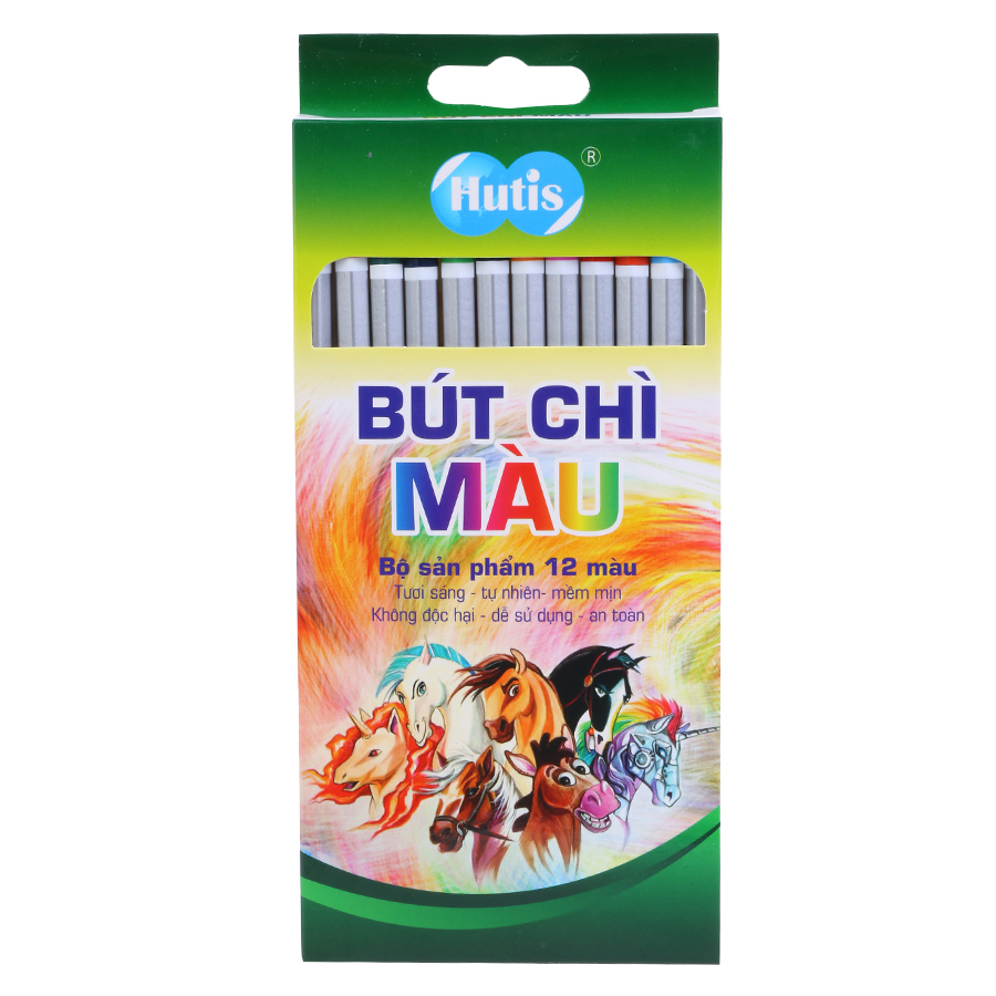 Hộp Giấy 12 Cây Bút Chì Màu Hutis 4100-12CP