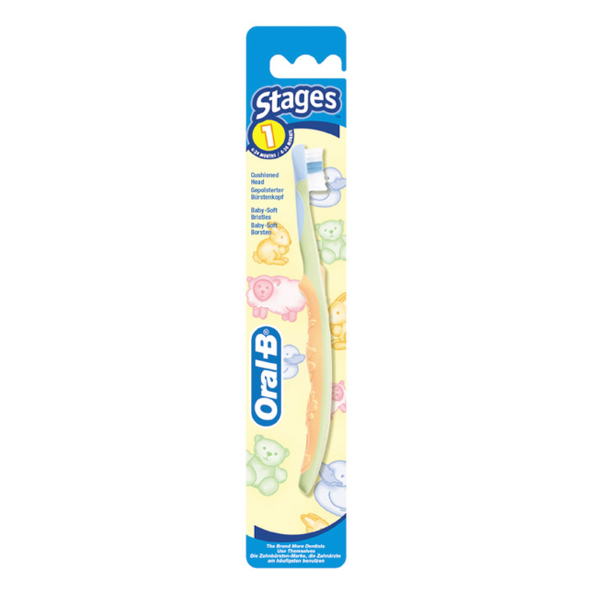 Bàn Chải Đánh Răng Cho Bé Từ 4 - 24 Tháng Tuổi Oral-B Stages 1