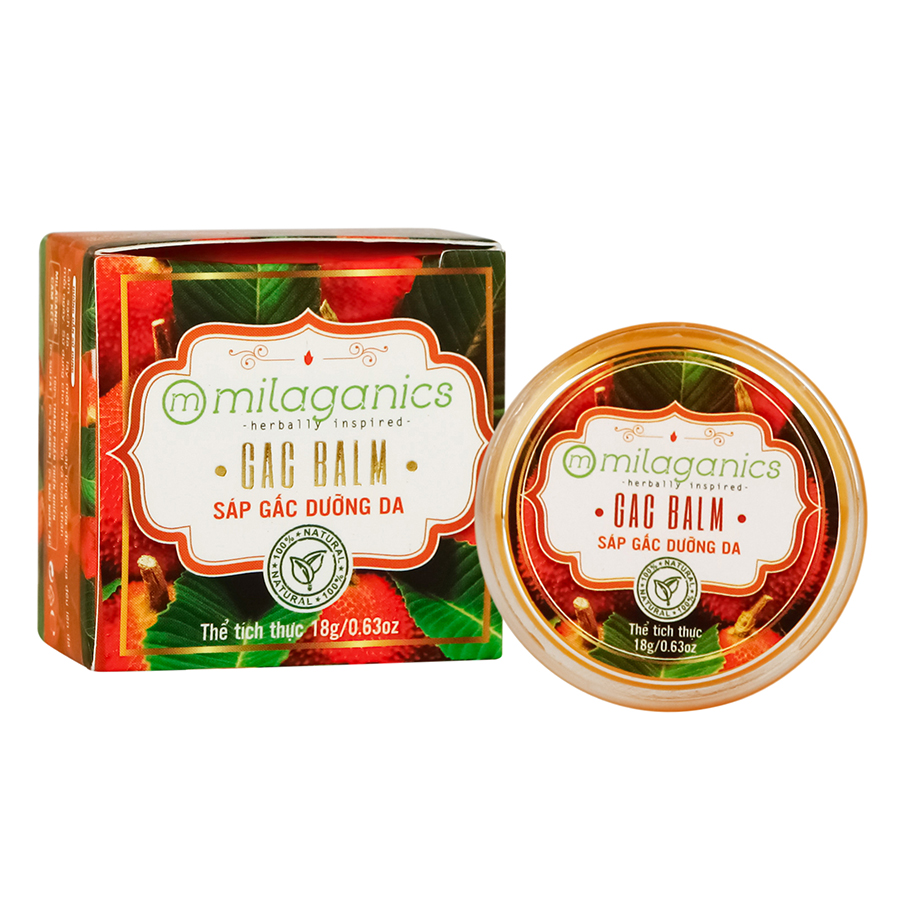 Sáp Dưỡng Da Milaganics Gấc (18g)