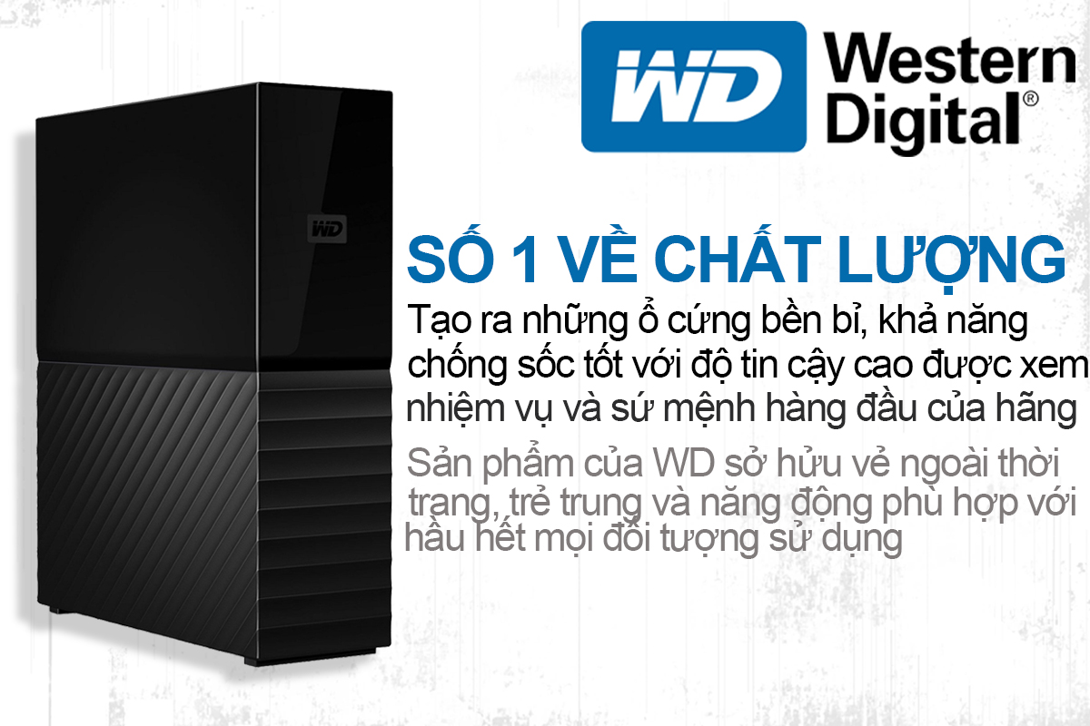 Ổ Cứng Di Động WD My Book 4TB 3.5 USB 3.0 - WDBBGB0040HBK-SESN - Hàng chính hãng