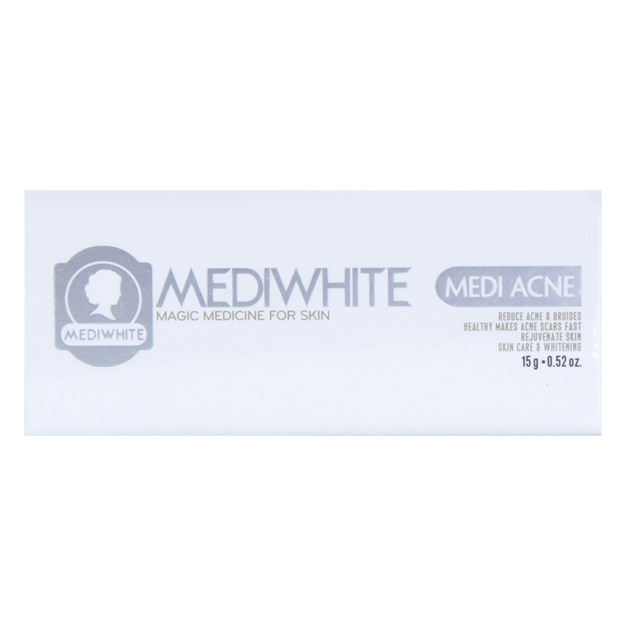 Kem Hỗ Trợ Trị Mụn Trắng Da Medi White (15ml)