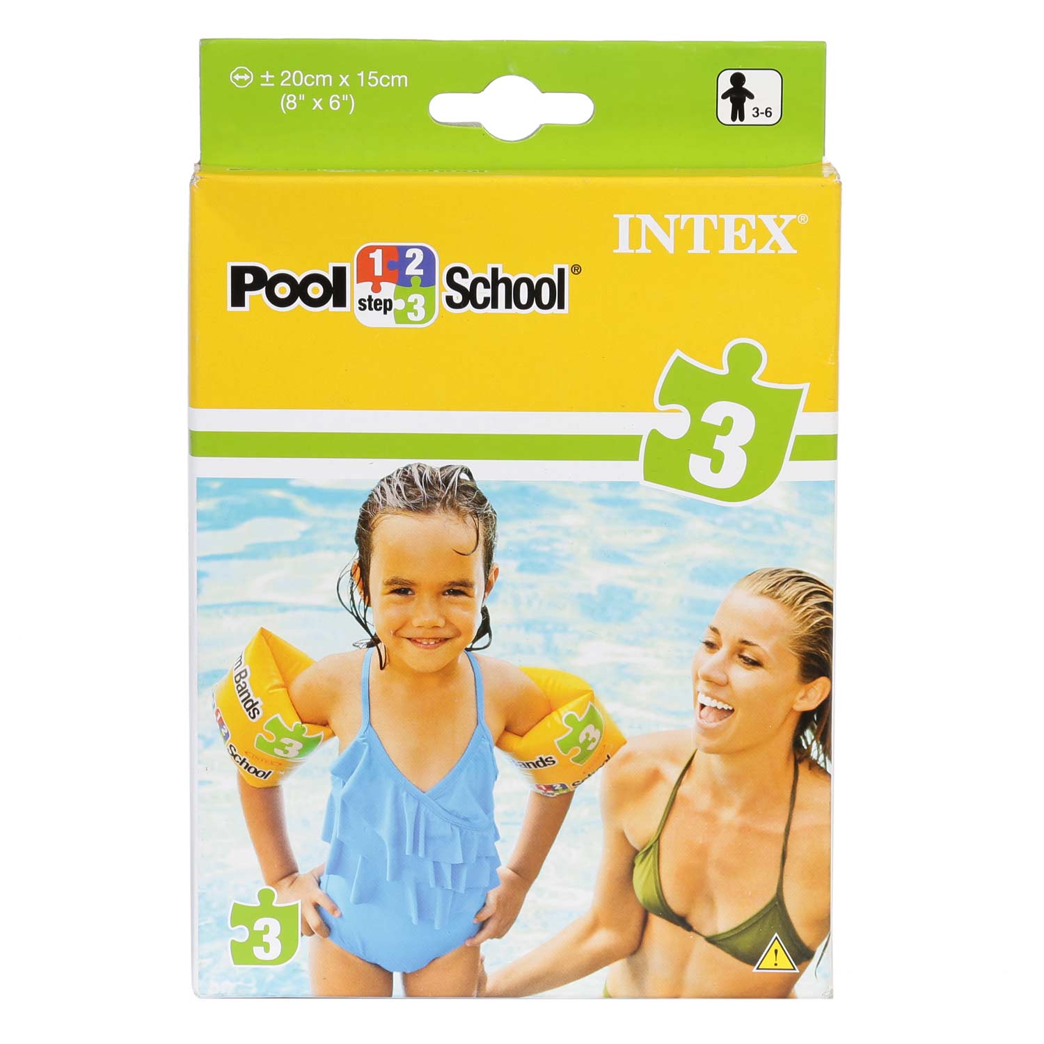 Phao Tay Tập Bơi 123 Intex 56643 (20 x 15cm) - Vàng