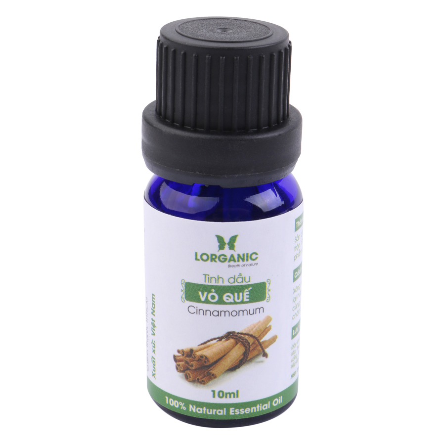 Combo Tinh Dầu Quế Lorganic + Sả Chanh Lorganic (10ml / Chai)