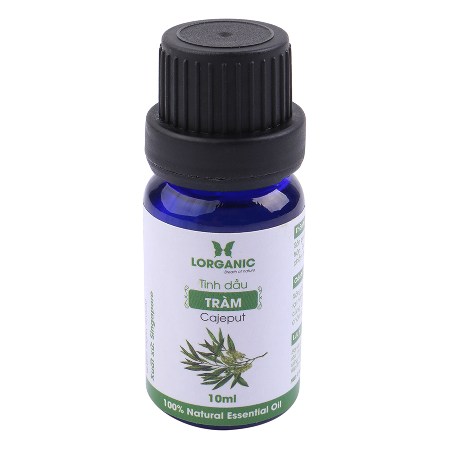 Combo Tinh Dầu Sả Chanh Lorganic + Tràm Gió Lorganic (10ml / Chai)