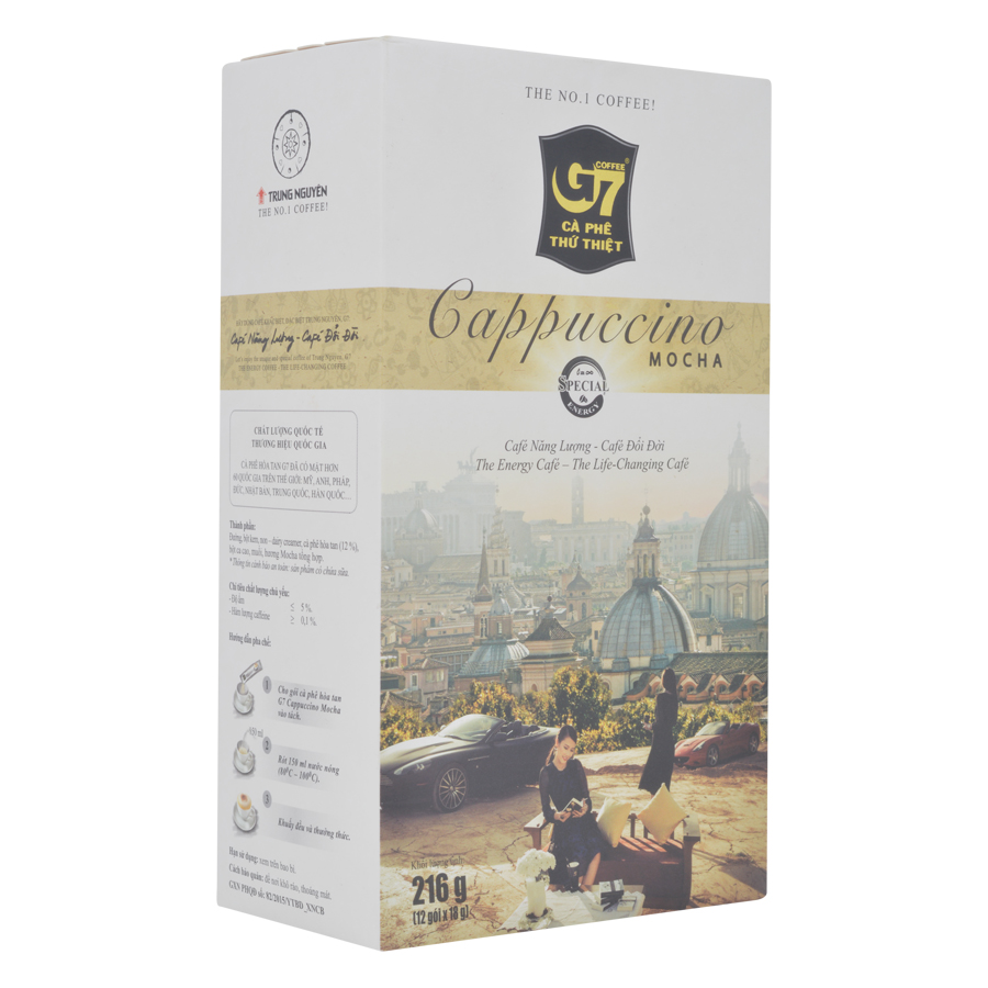 Cà Phê Cappuccino Hương Mocha Trung Nguyên (Hộp 12 Gói)