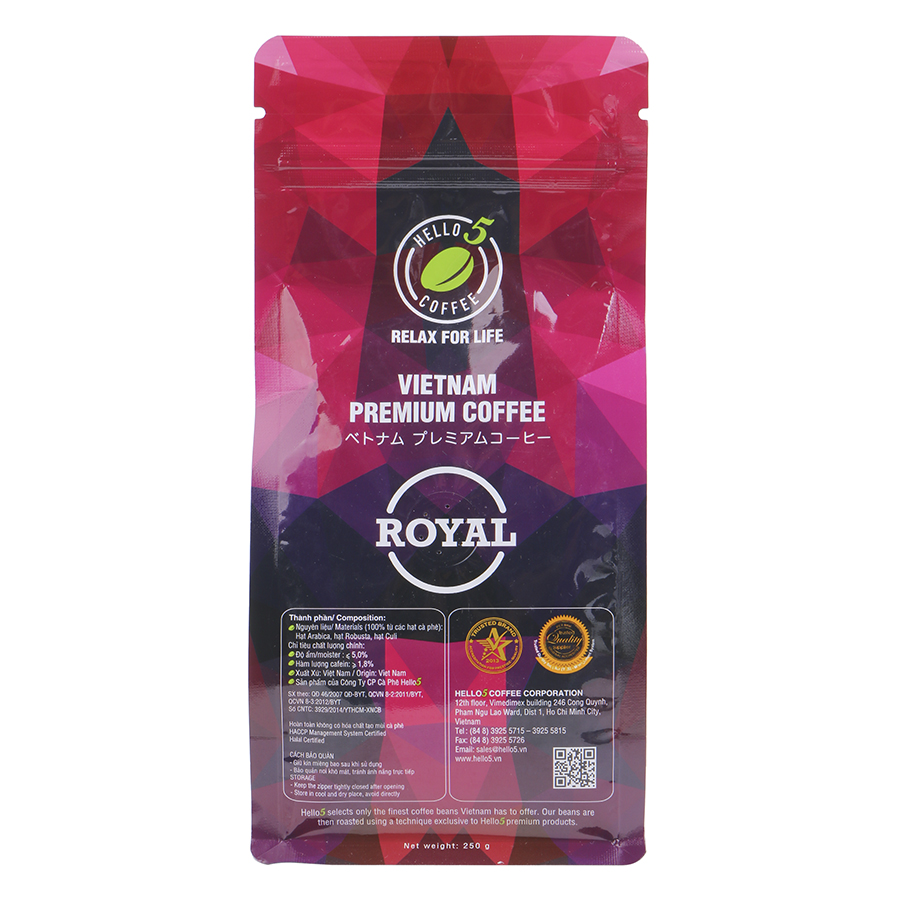 Cà Phê Hello 5 Royal (250g)