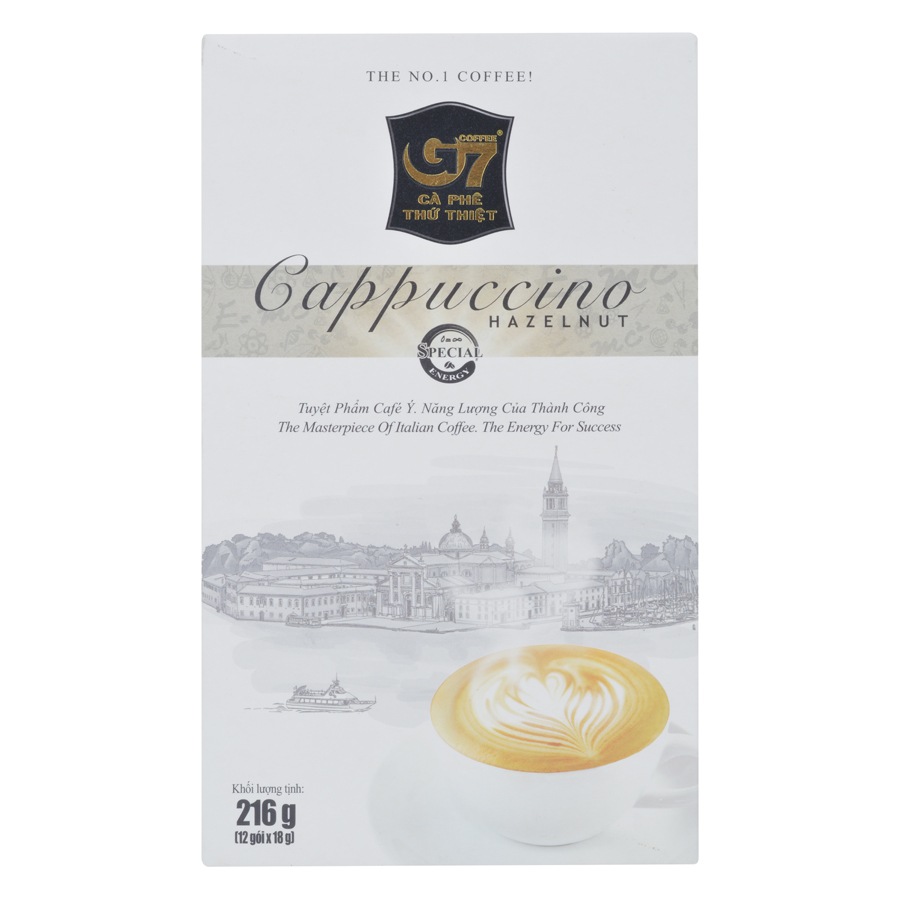 Cà Phê Cappuccino Hương Hazenut Trung Nguyên (Hộp 12 Gói)