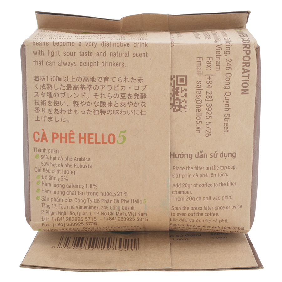 Cà Phê Hello 5 Deluxe 250g