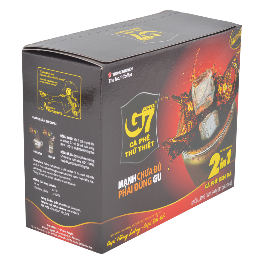 Trung Nguyên Legend - Cà phê hòa tan G7 2in1 - Hộp 15 gói x 16gr