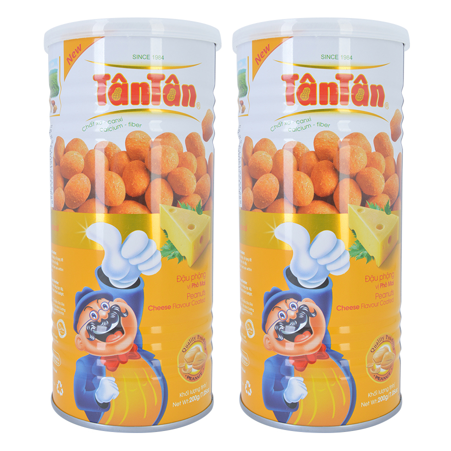 Combo 2 Đậu Phộng Vị Phô Mai Tân Tân (200g / Hộp)