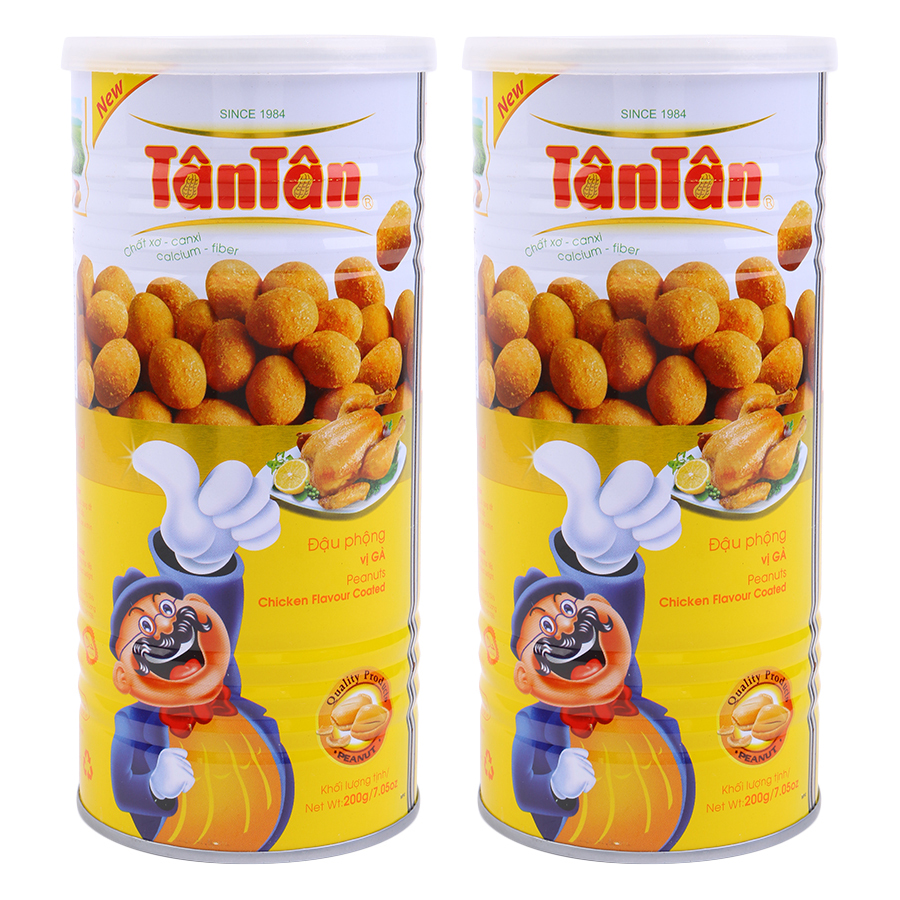 Combo 2 Đậu Phộng Vị Gà Tân Tân (200g / Hộp)