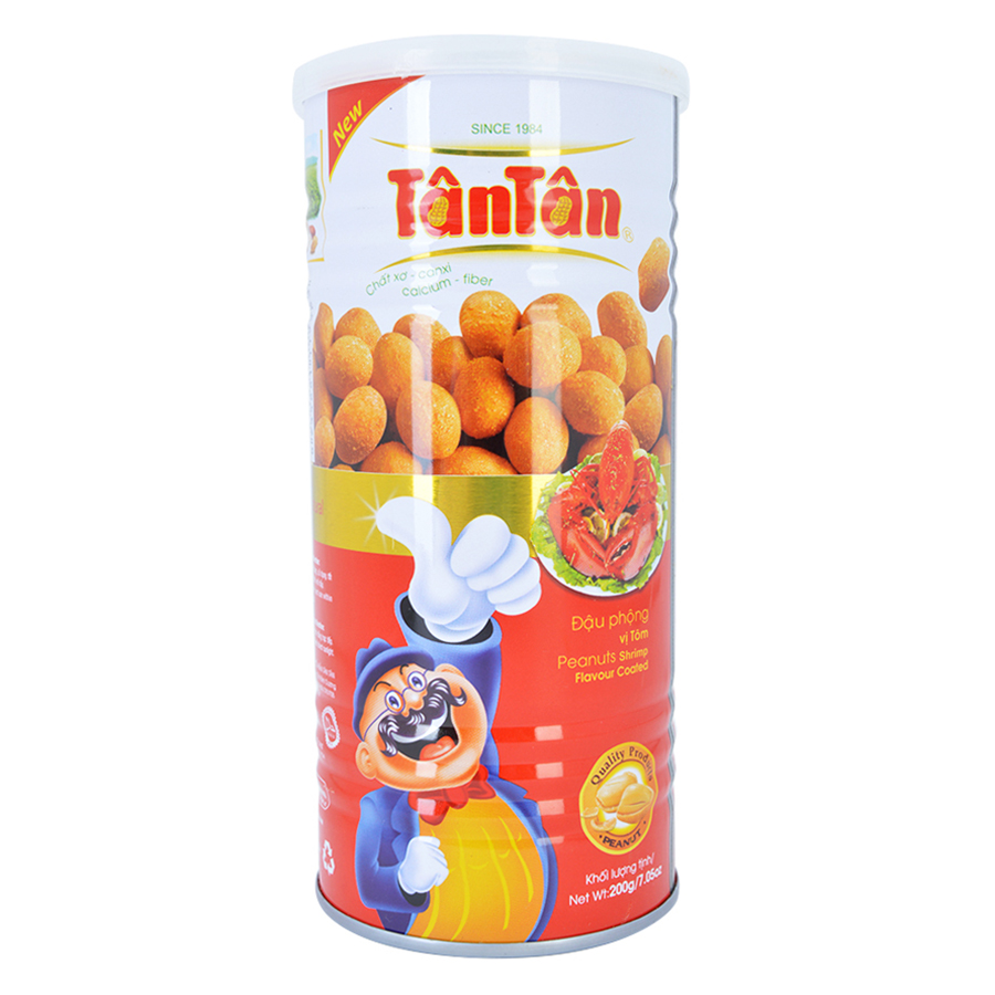 Combo 2 Đậu Phộng Vị Tôm Tân Tân (200g / Hộp)