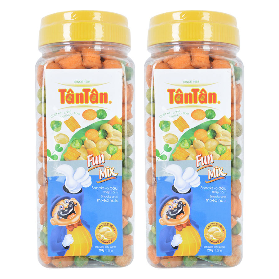 Combo 2 Snack Và Đậu Thập Cẩm Hộp (200g / Hộp)