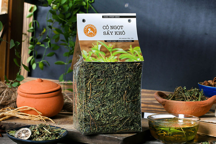 Cỏ Ngọt Sấy Khô L'angfarm (225g/bịch)