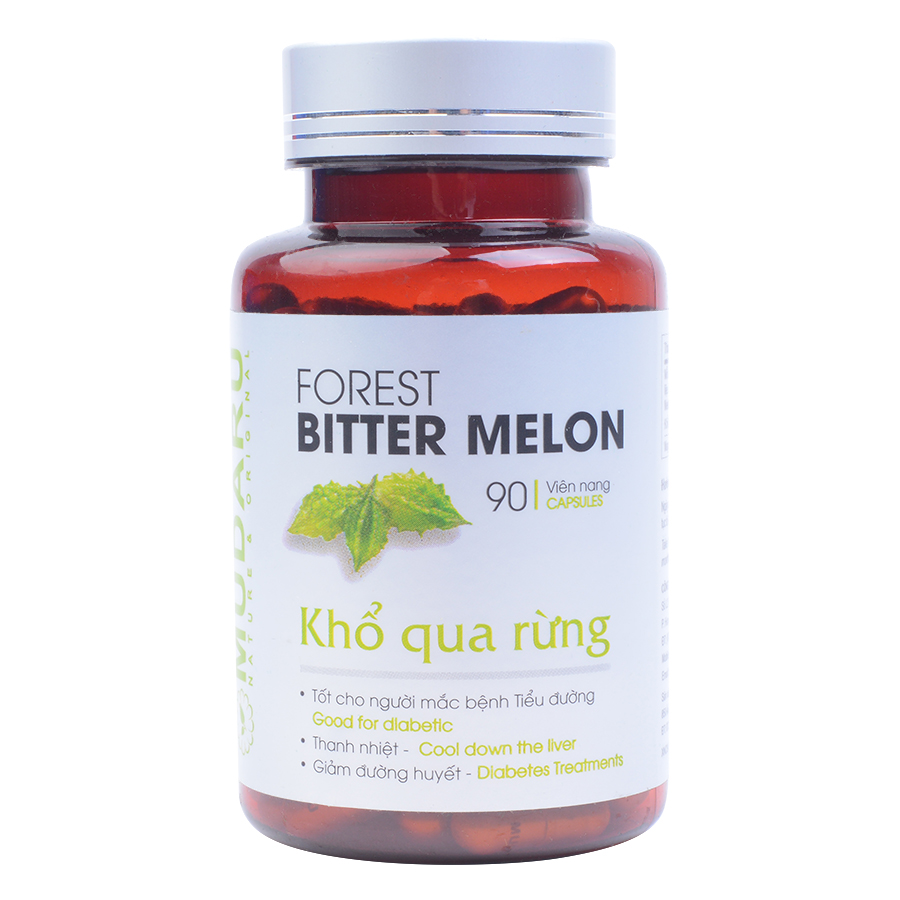 Combo Hộp Viên Hoàn Khổ Qua Rừng Mudaru (90g) + Hộp Viên Nang Khổ Qua Rừng Mudaru (Hộp 3 Vỉ x 10 Viên)