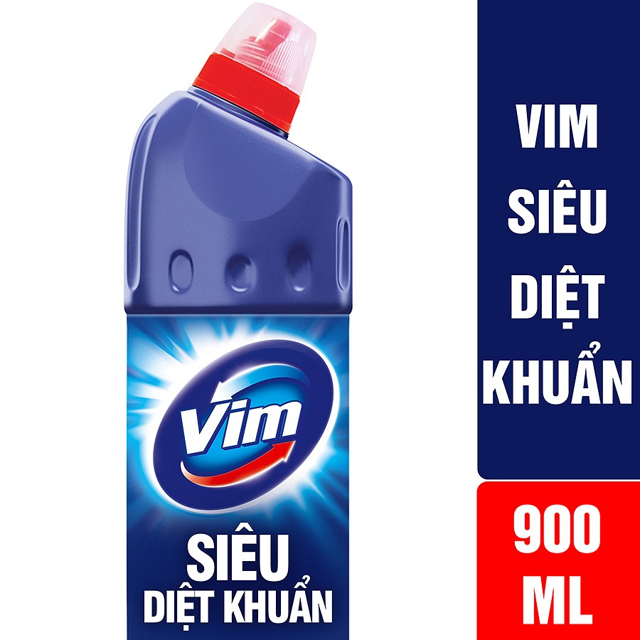 Nước Tẩy Bồn Cầu Vim Diệt Khuẩn (900ml) - Xanh Biển