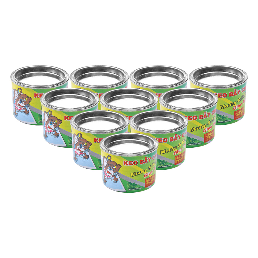 Bộ 10 Keo Dán Chuột Đại Lộc Dạng Lon