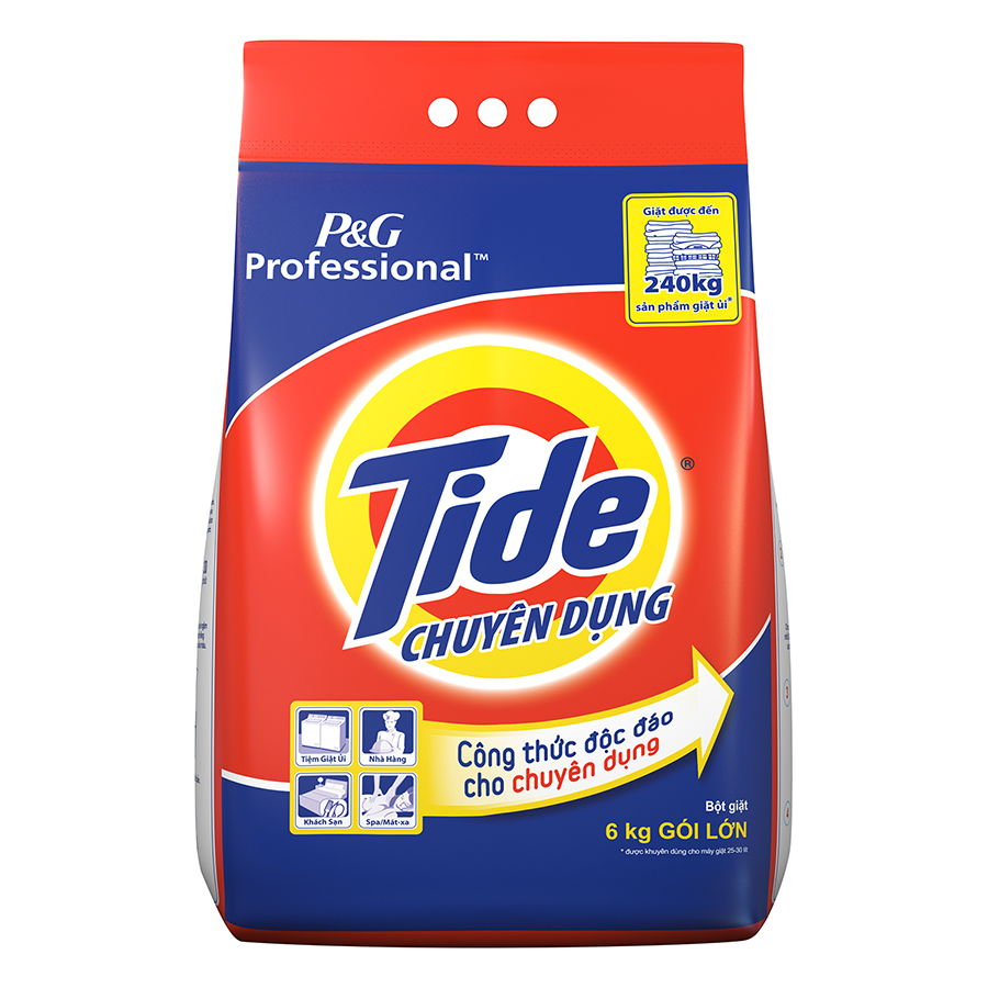 Bột Giặt Tide Trắng Sạch Chuyên Dụng (6kg)