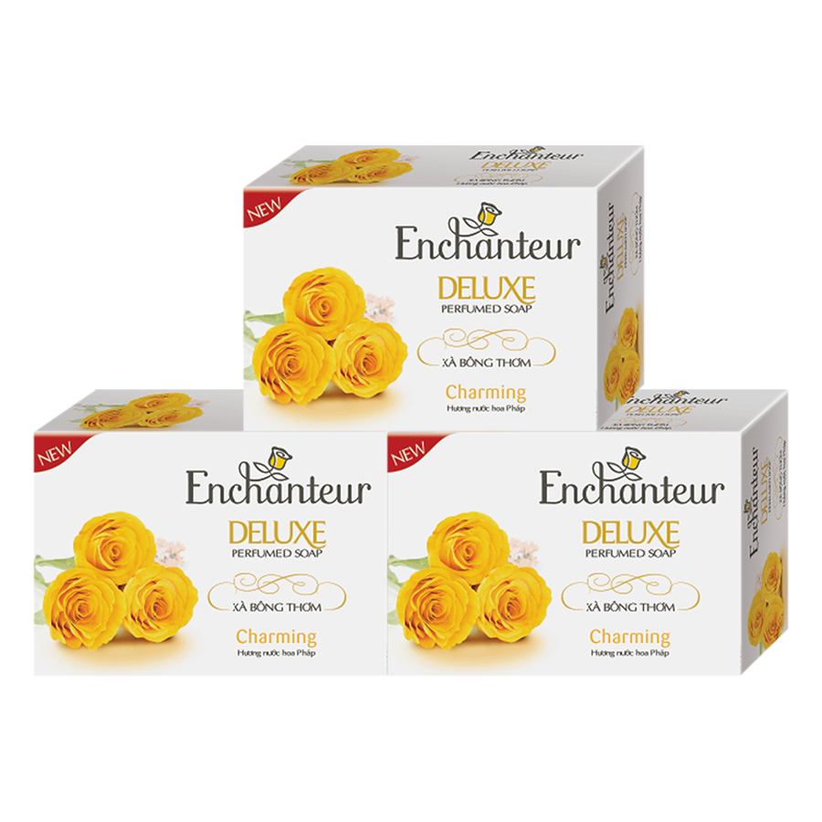 Combo 3 Xà Bông Thơm Enchanteur Charming (90g / Cái)