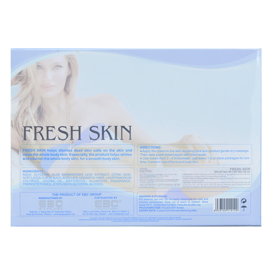 Tẩy Tế Bào Chết White Doctors Body Fresh Skin (5 Gói)