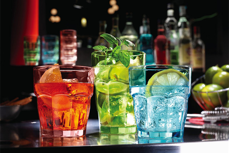 Bộ 6 Ly Thủy Tinh Rock Bar Bormioli Rocco 418970B03321990 - Xanh Biển