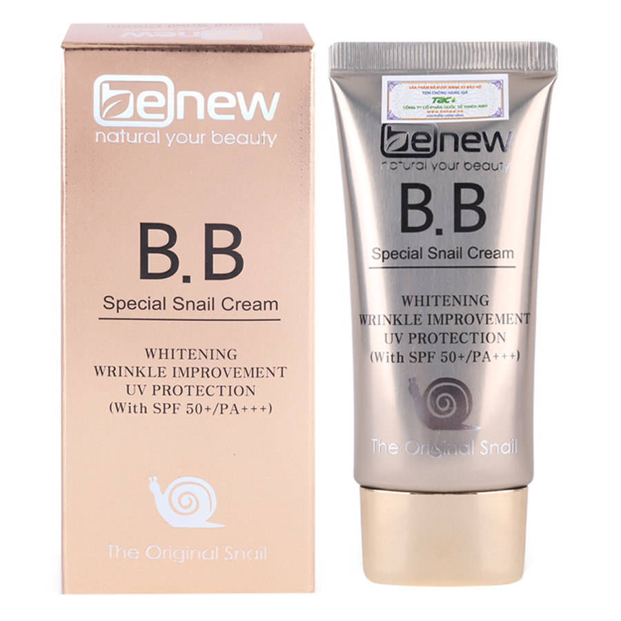 Kem Nền Trang Điểm BB Benew Special Snail Cream (50ml)