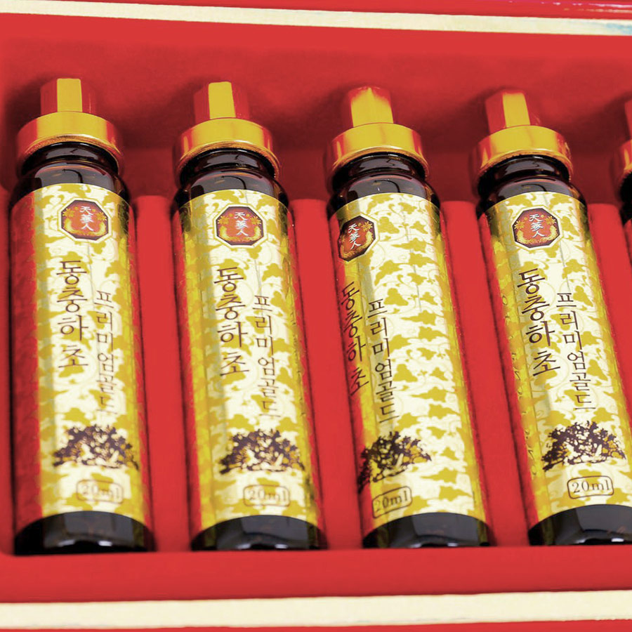 Thực Phẩm Chức Năng Đông Trùng Hạ Thảo Hàn Quốc Dạng Ống Korea Ginseng Bio - Science (Hộp 20 Ống)