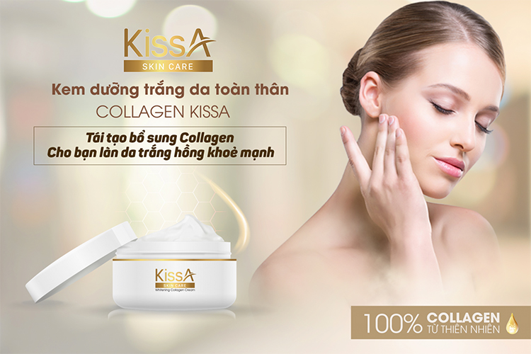 Kem Dưỡng Trắng Da Toàn Thân Collagen Kissa (200g)