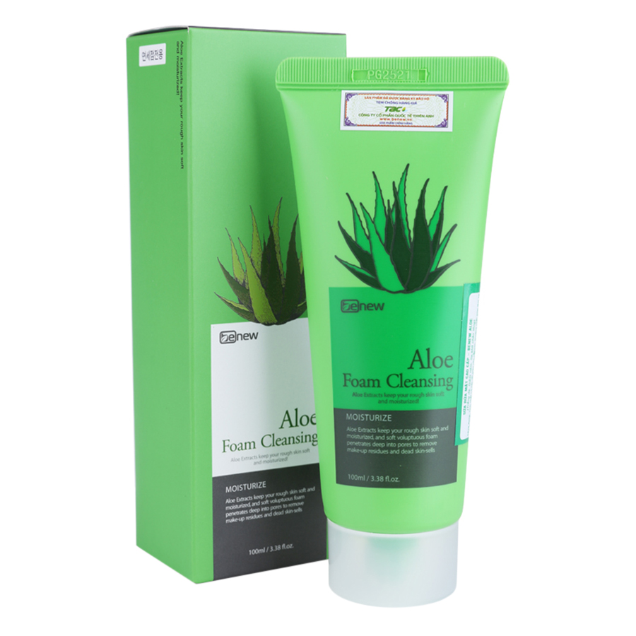 Sữa Rửa Mặt Lô Hội Trắng Da, Sạch Nhờn Benew Aloe (100ml)