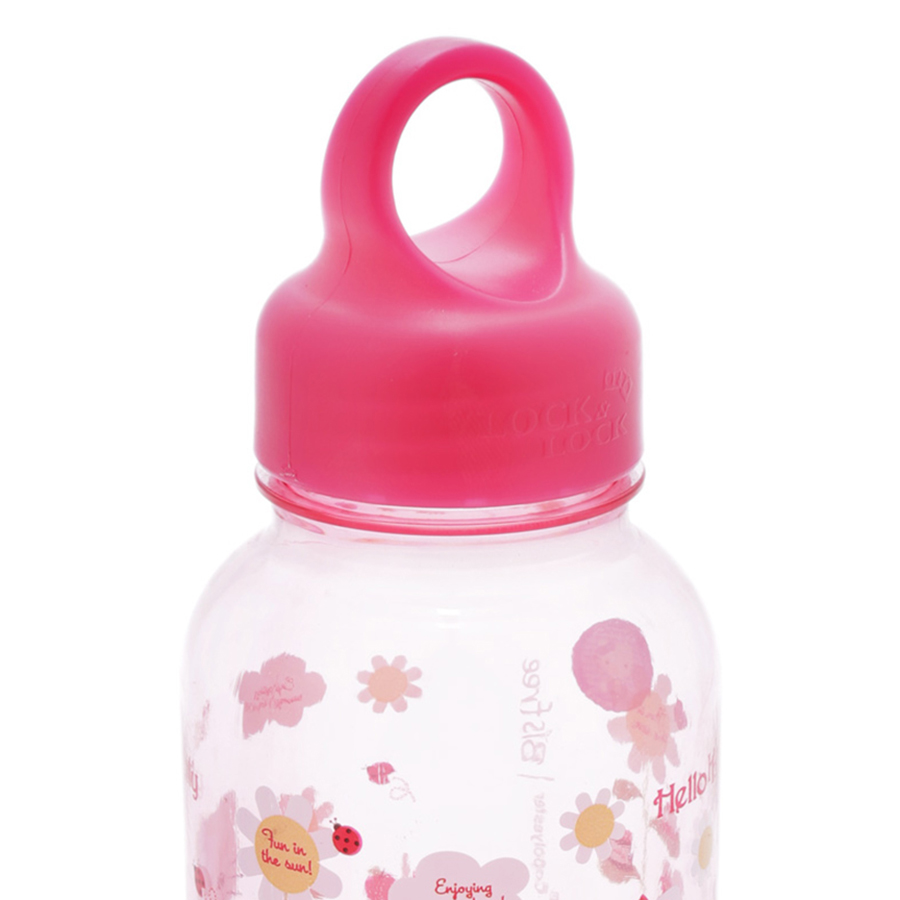 Bình Nước Bằng Nhựa Lock&amp;Lock Hello Kitty Flower LKT623F (350ml)