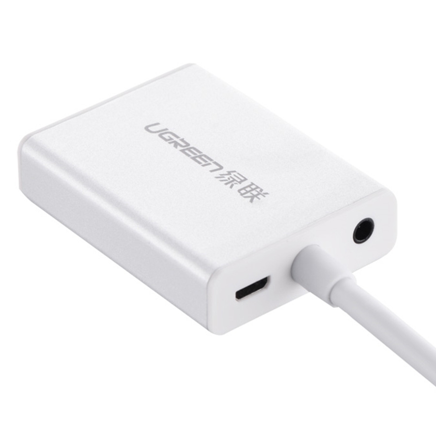 Cáp Chuyển Đổi Tín Hiệu HDMI To VGA + Audio Ugreen MM102 40233 - Đen - Hàng Chính Hãng