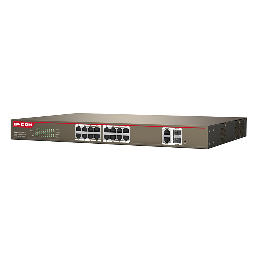 Switch POE 16 Ports 10/100Mbps Rackmount IP-COM S3300-18-PWR-M - Hàng Chính Hãng