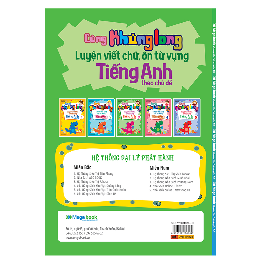 Cùng Khủng Long Luyện Viết Chữ, Ôn Từ Vựng Tiếng Anh Theo Chủ Đề 3